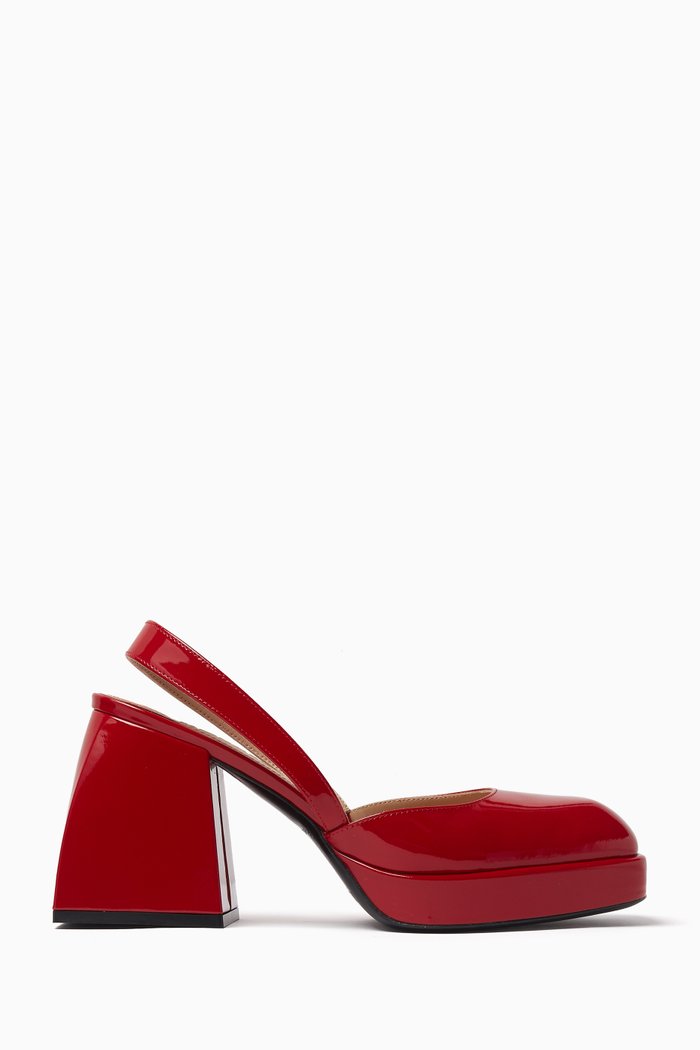 

Bulla Jones Slingback 90 Pumps in Patent Leather, Red