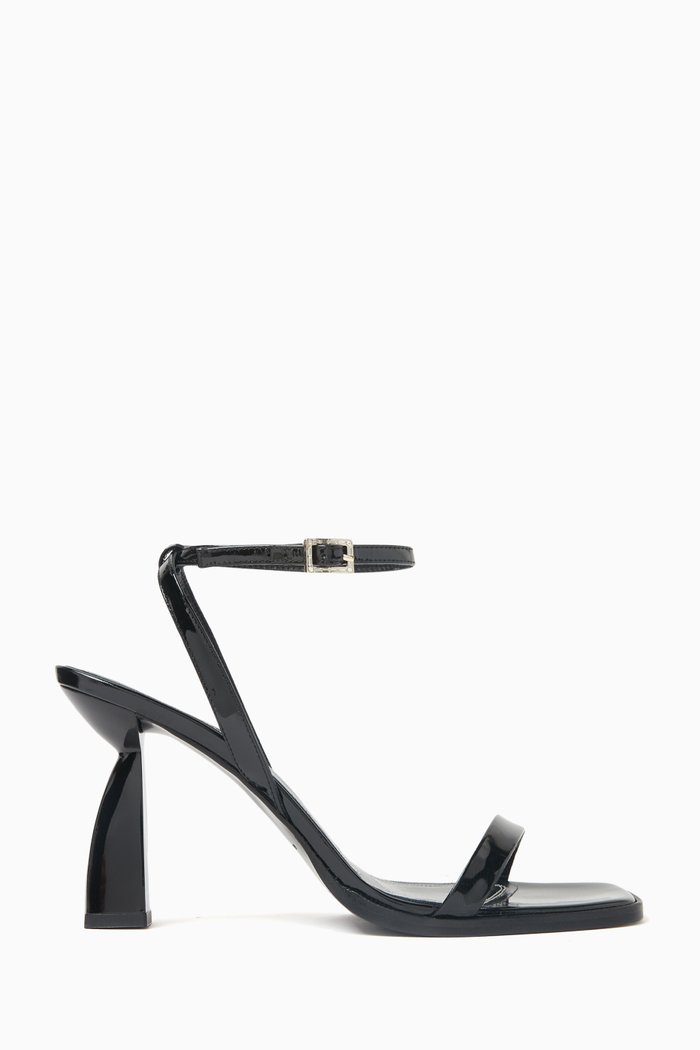 

Angel E 90 Sandals in Patent Leather, Black