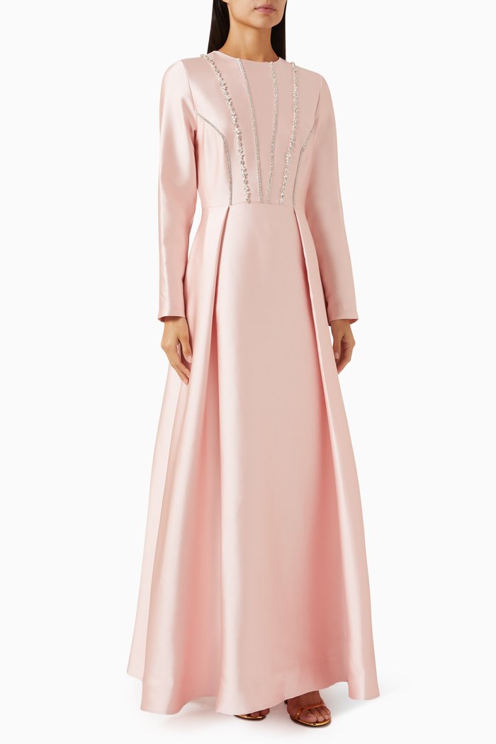 

Shine Embellished Maxi Dress, Pink