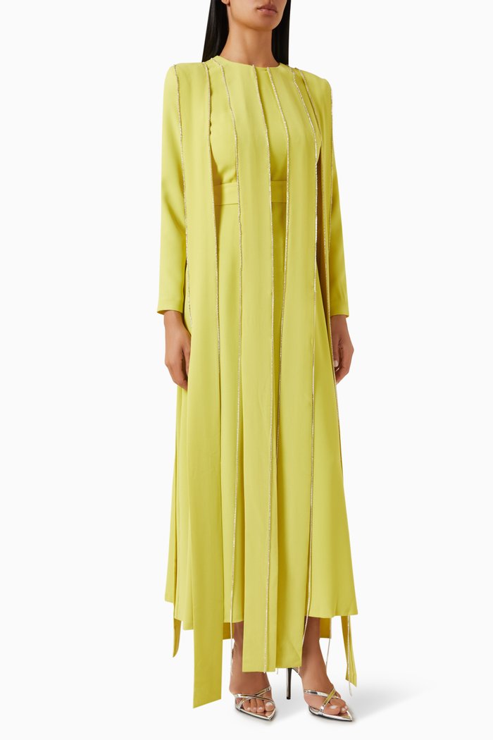 

Tease Belted Maxi Dress, Yellow
