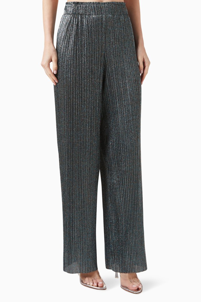 

Wide-leg Pants, Blue