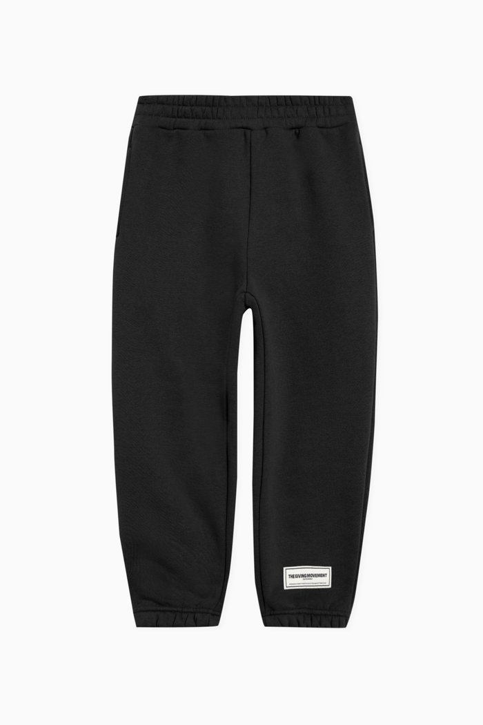 Logo Sweatpants in Organic Cotton-blend, Black
