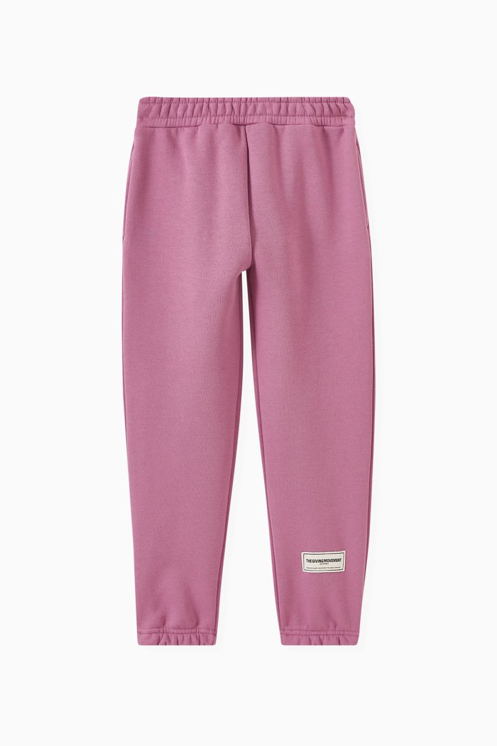 

Logo Sweatpants in Organic Cotton-blend, Purple
