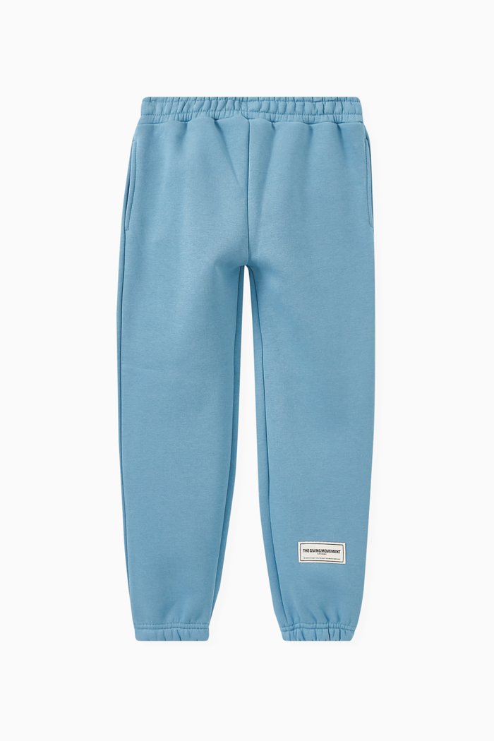 

Logo Sweatpants in Organic Cotton-blend, Blue