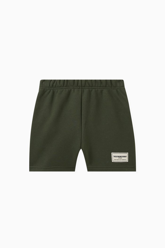 

Logo Lounge Shorts in Organic Cotton-blend, Neutral