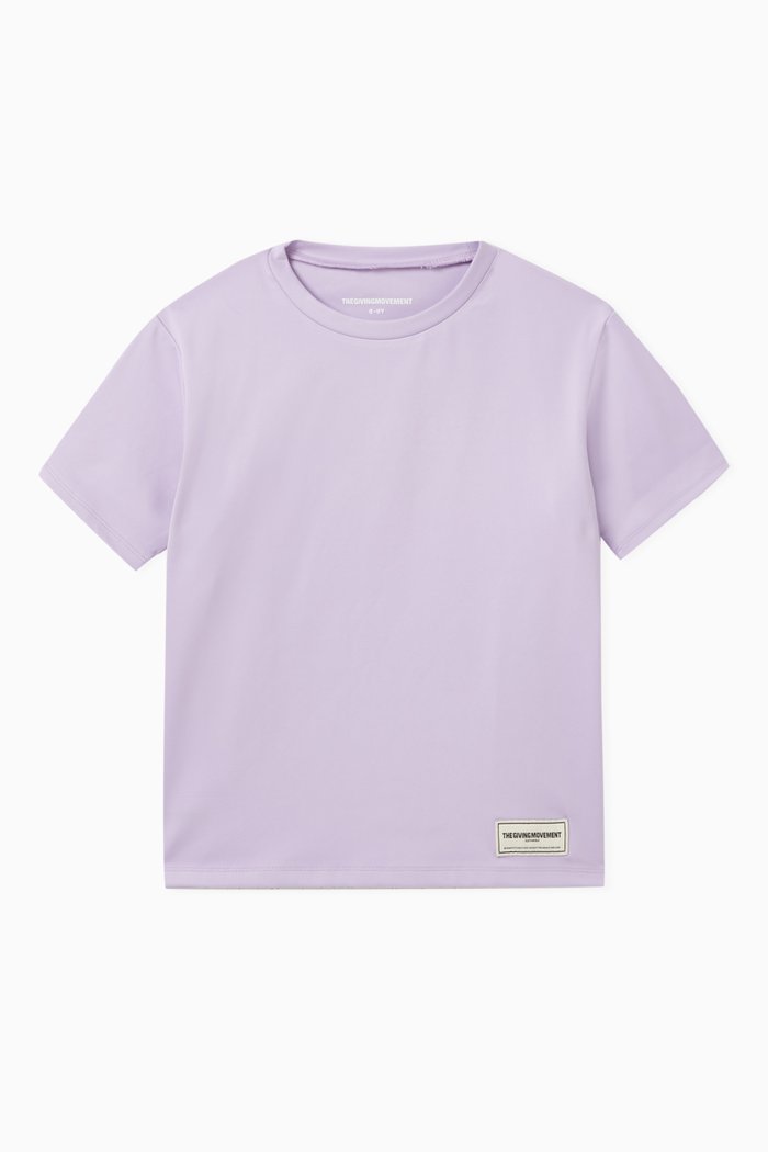 

Regular-fit Logo T-shirt in Recycled Softskin100©, Purple