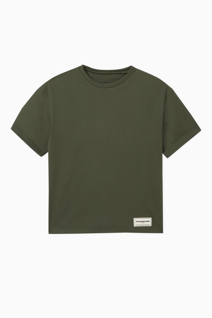 

Oversized Logo T-shirt in Recycled Softskin100©, Neutral