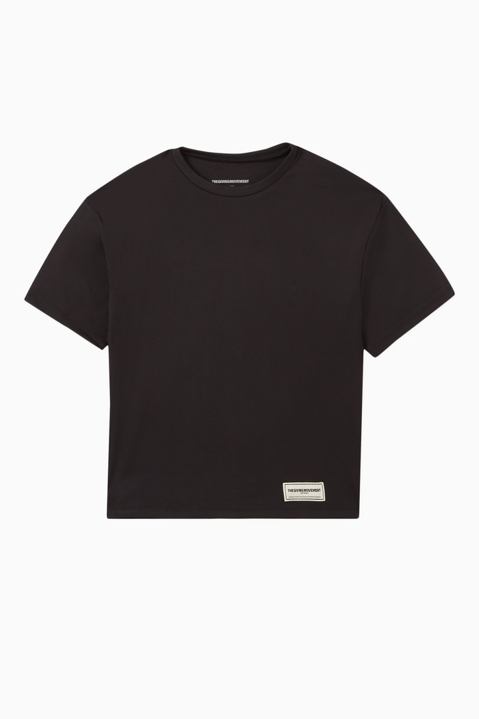 

Oversized Logo T-shirt in Recycled Softskin100©, Black