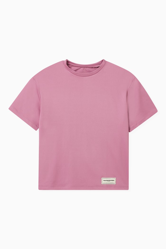 

Oversized Logo T-shirt in Recycled Softskin100©, Purple
