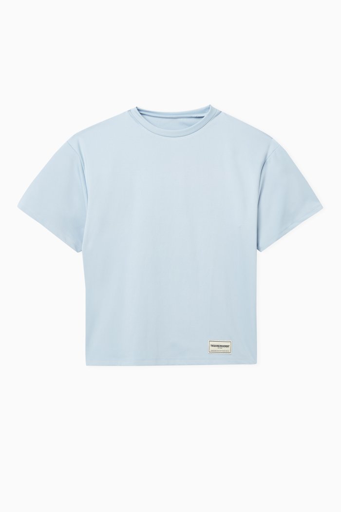 Oversized Logo T-shirt in Recycled Softskin100©, Blue
