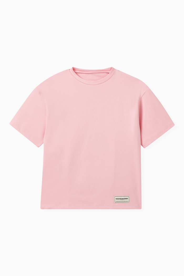 

Oversized Logo T-shirt in Recycled Softskin100©, Pink