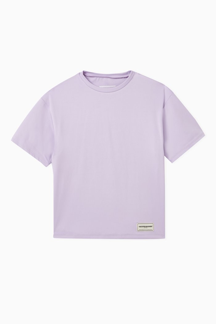 

Oversized Logo T-shirt in Recycled Softskin100©, Purple