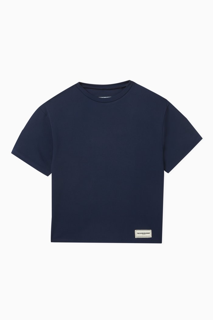 

Oversized Logo T-shirt in Recycled Softskin100©, Blue
