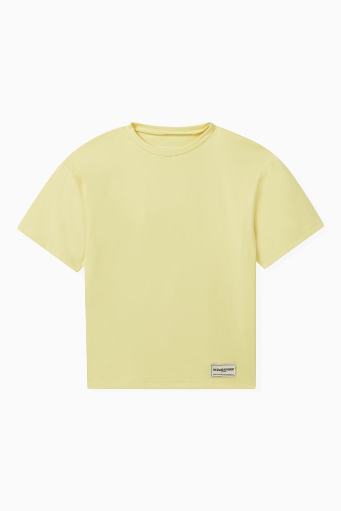 

Oversized Logo T-shirt in Recycled Softskin100©, Yellow