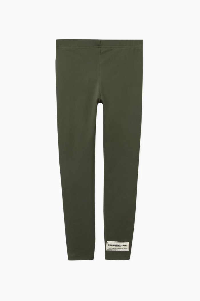 

Logo Leggings in Recycled Softskin100©, Neutral