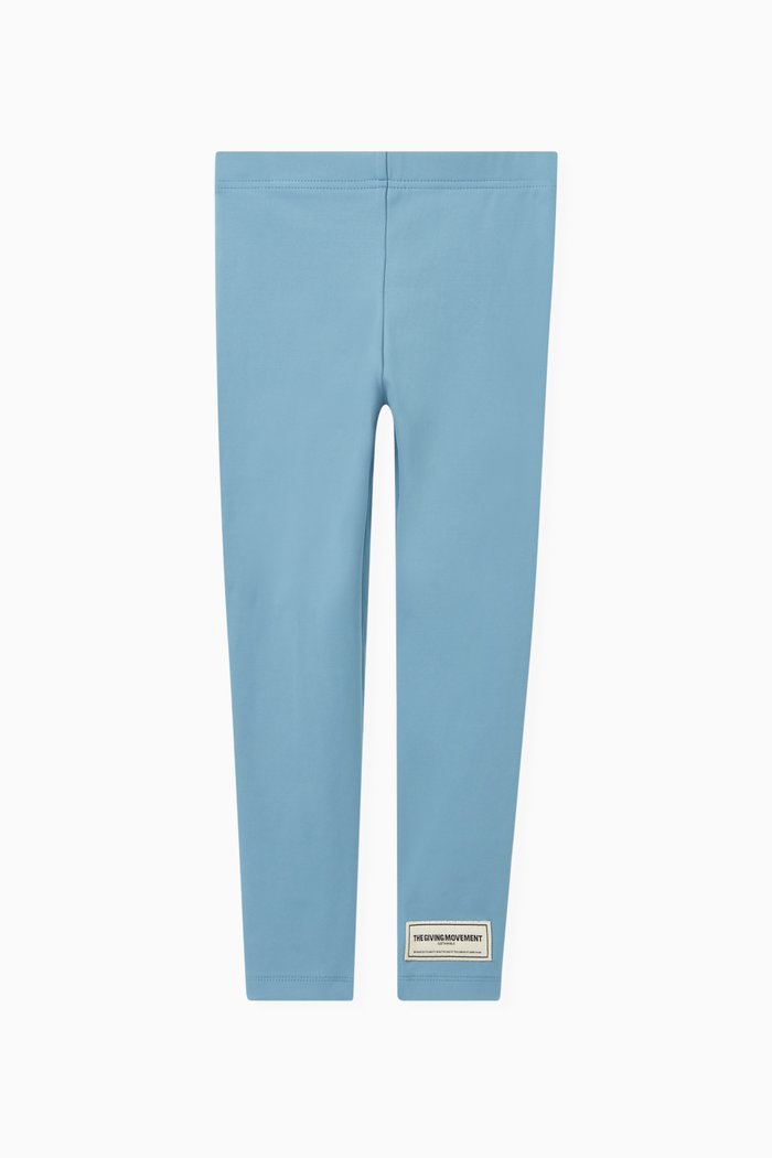 Logo Leggings in Recycled Softskin100©, Blue