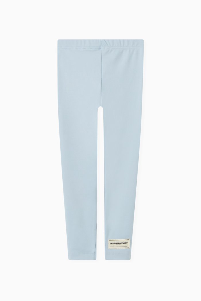 

Logo Leggings in Recycled Softskin100©, Blue