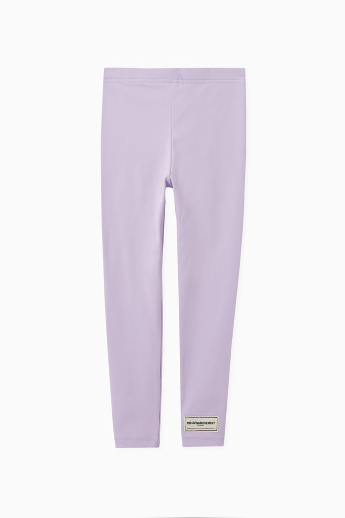 

Logo Leggings in Recycled Softskin100©, Purple