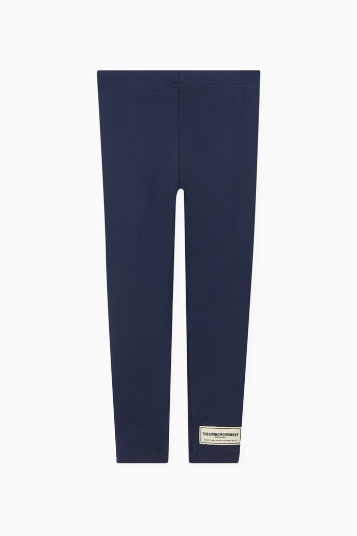 

Logo Leggings in Recycled Softskin100©, Blue