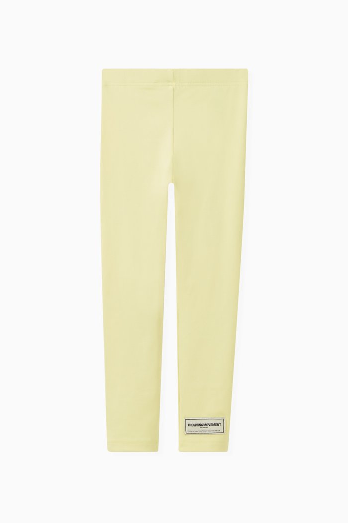 

Logo Leggings in Recycled Softskin100©, Yellow