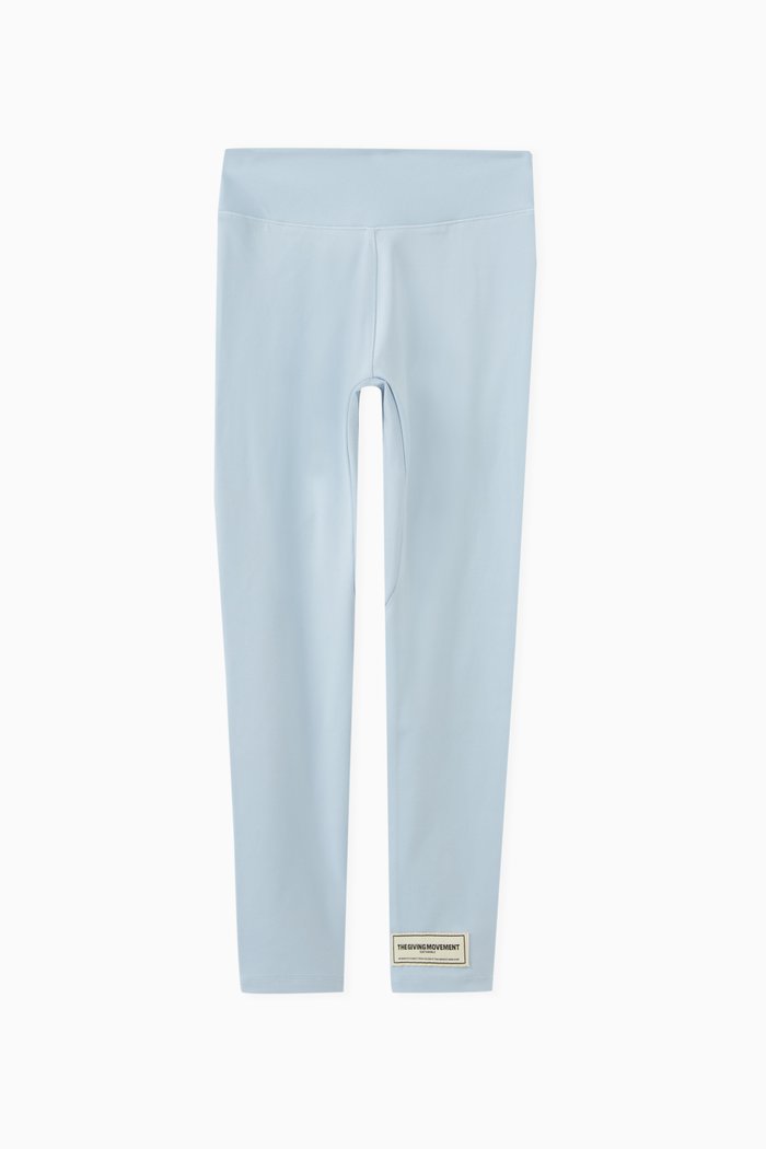 

Logo Leggings in Recycled Softskin100©, Blue