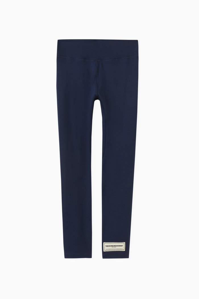

Logo Leggings in Recycled Softskin100©, Blue