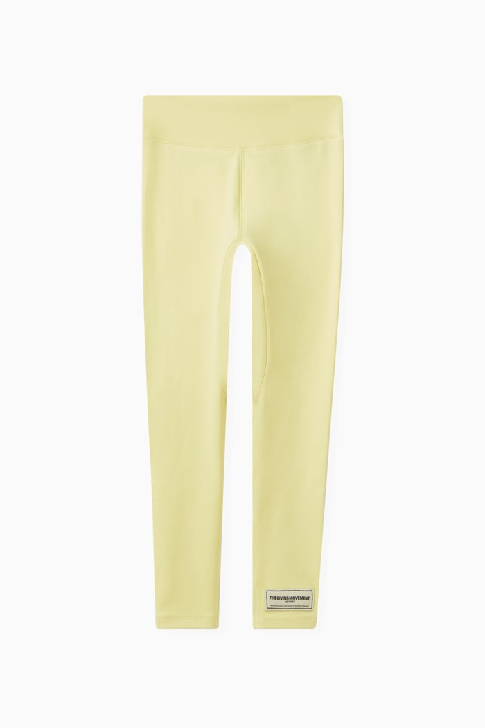 

Logo Leggings in Recycled Softskin100©, Yellow