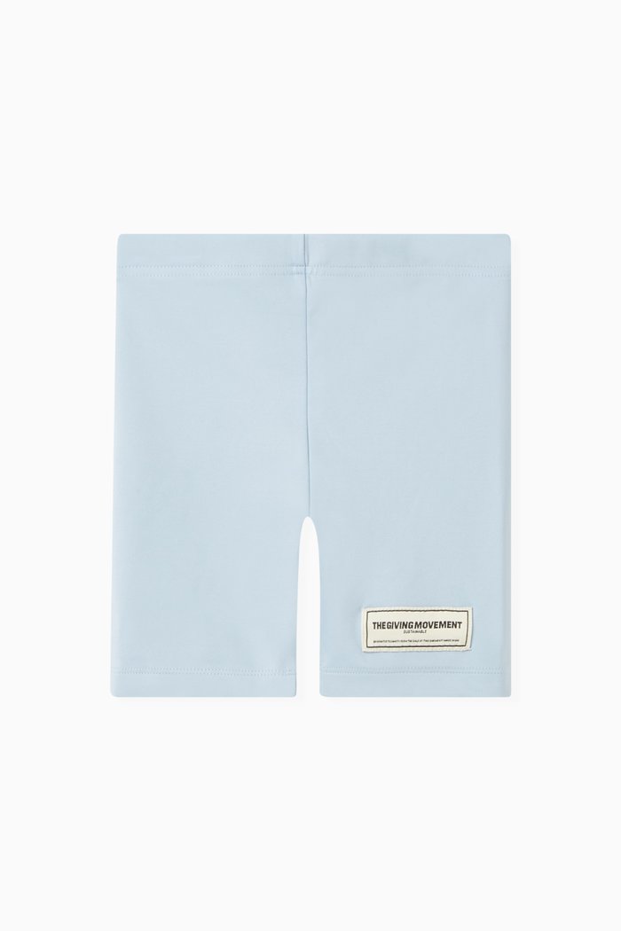 

Logo Biker Shorts in Recycled Softskin100©, Blue