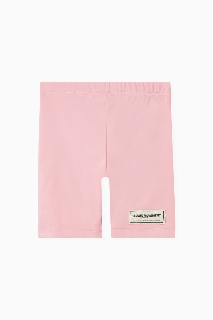 

Logo Biker Shorts in Recycled Softskin100©, Pink