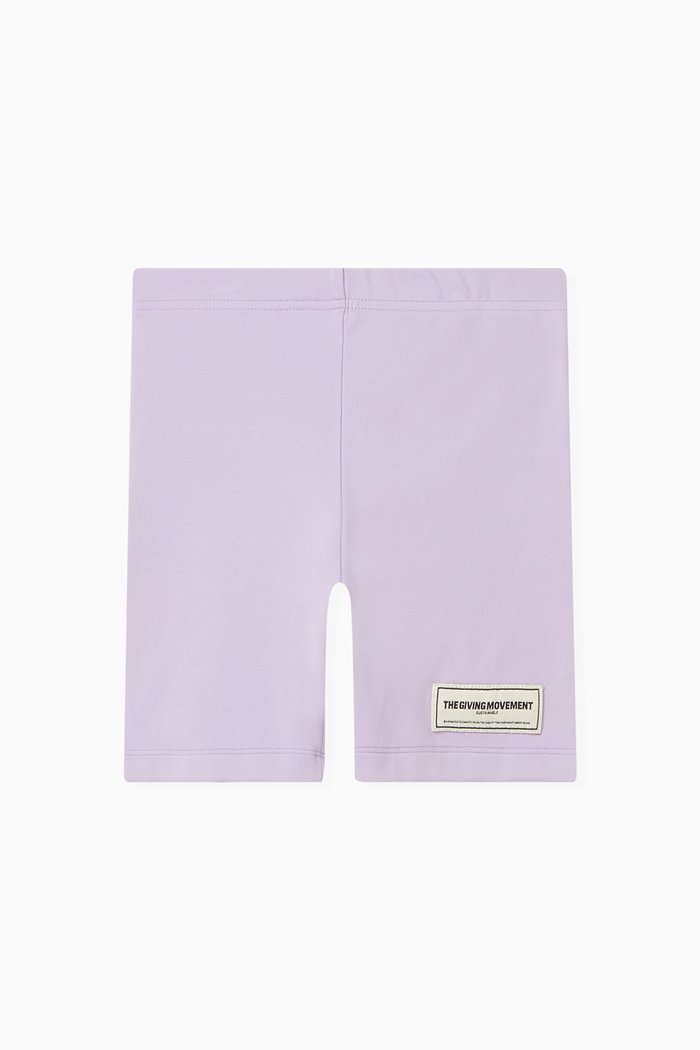 

Logo Biker Shorts in Recycled Softskin100©, Purple