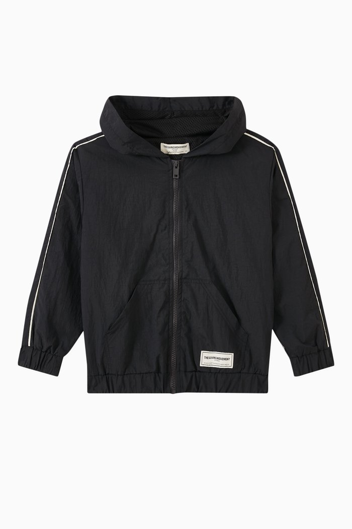 

Logo Jacket in RE-SHELL100©, Black