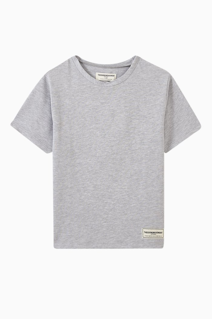 

Logo T-shirt in Recycled Softskin100©, Grey