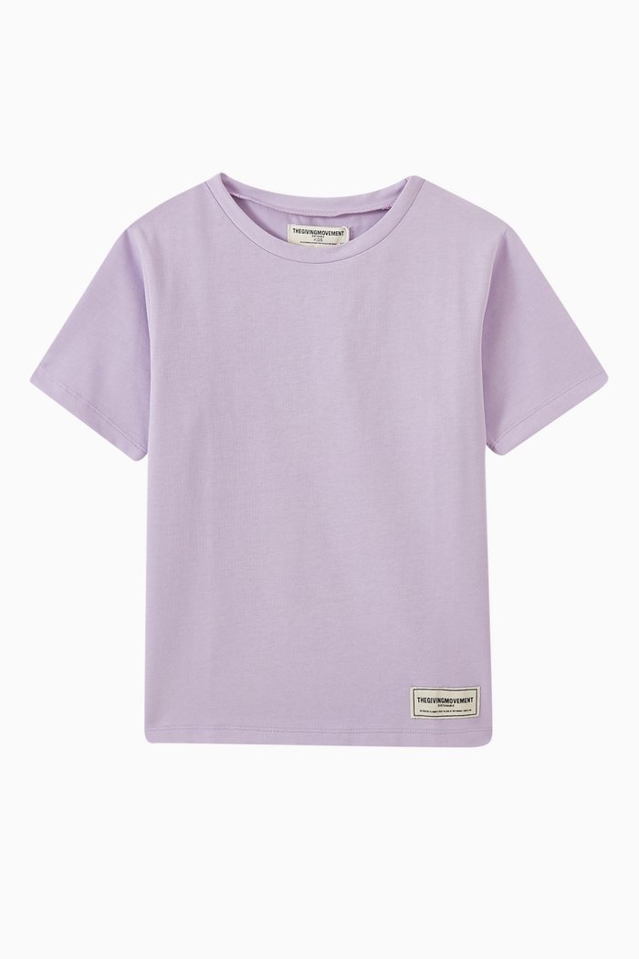 

Logo T-shirt in Recycled Softskin100©, Purple