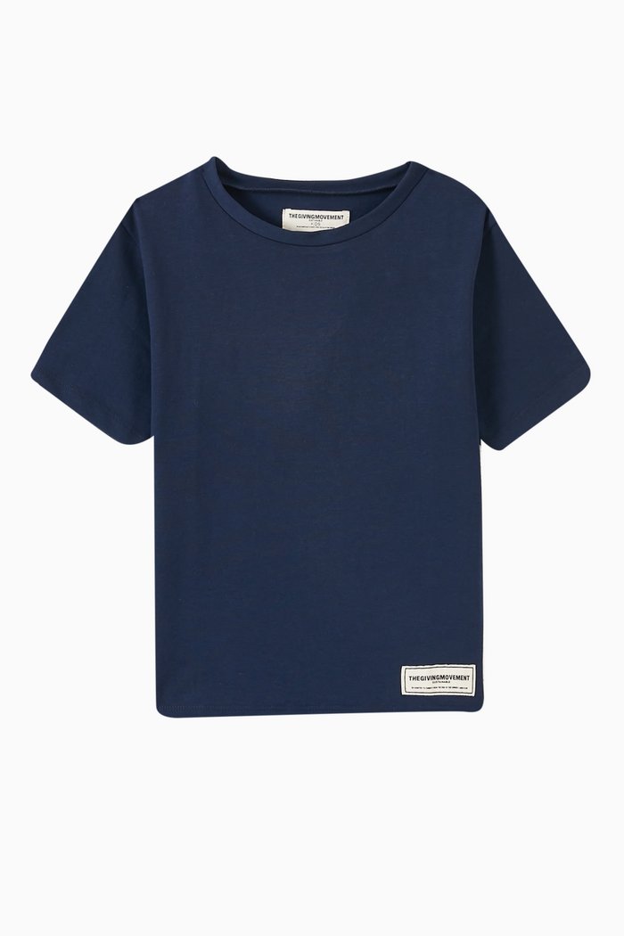 

Logo T-shirt in Recycled Softskin100©, Blue