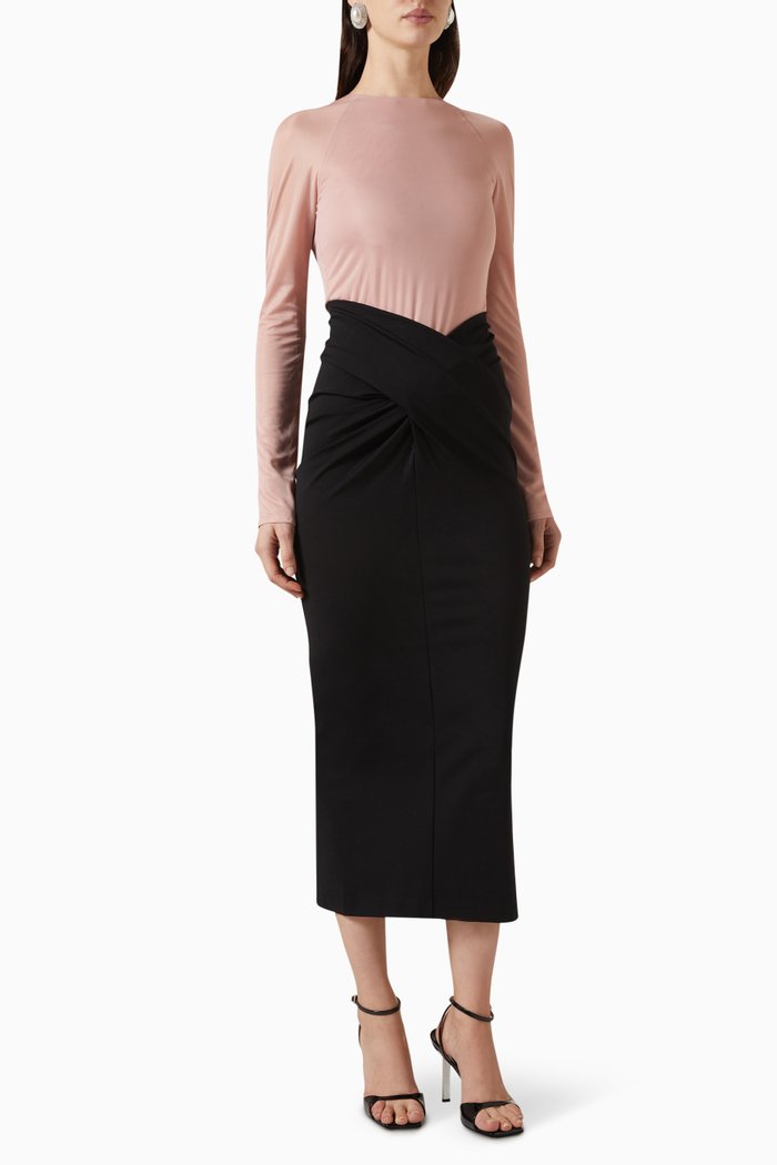 

Tevra Midi Dress in Jersey, Multicolour
