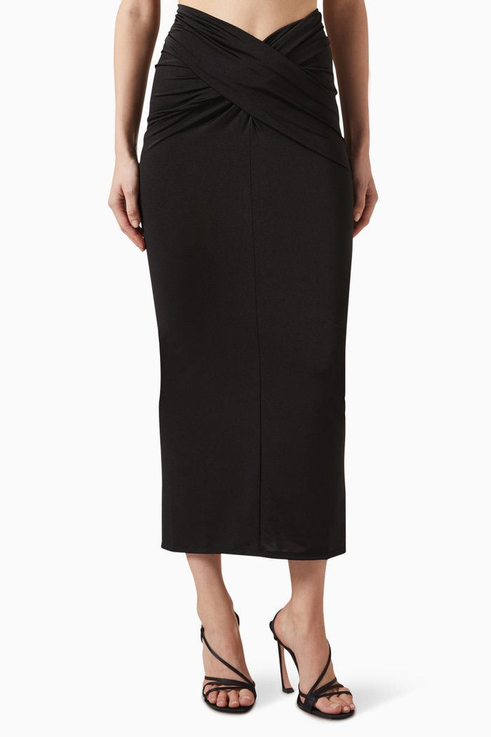 

Berretta Maxi Skirt in Jersey, Black