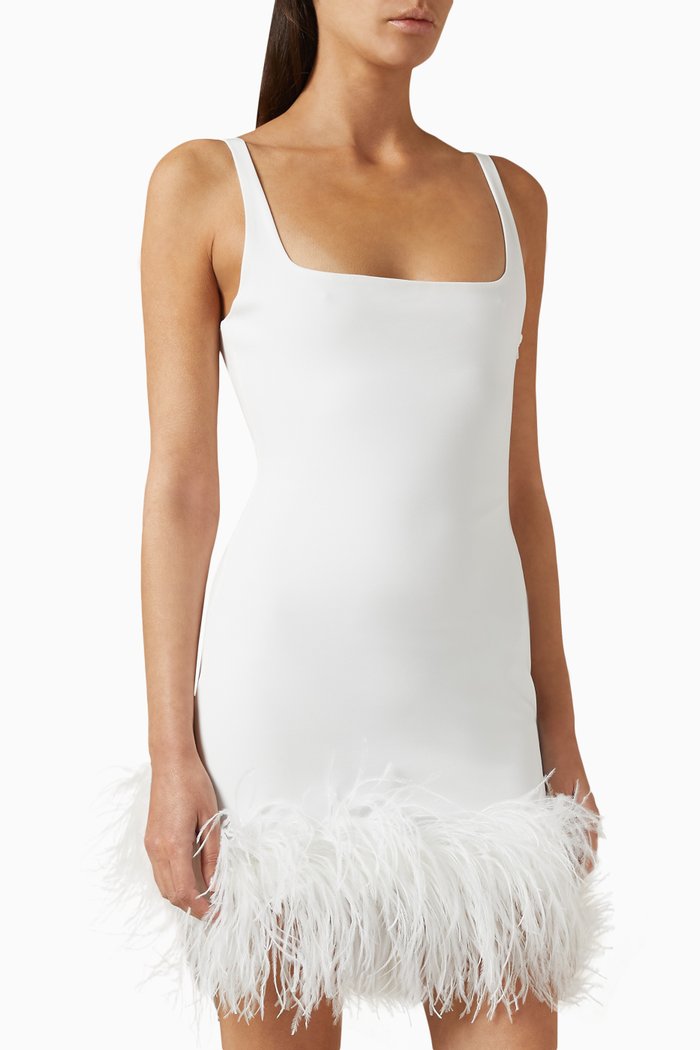 

Siro Mini Dress in Sequins, White
