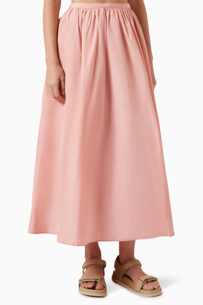 

x GI New Look High-waisted Maxi Skirt, Orange