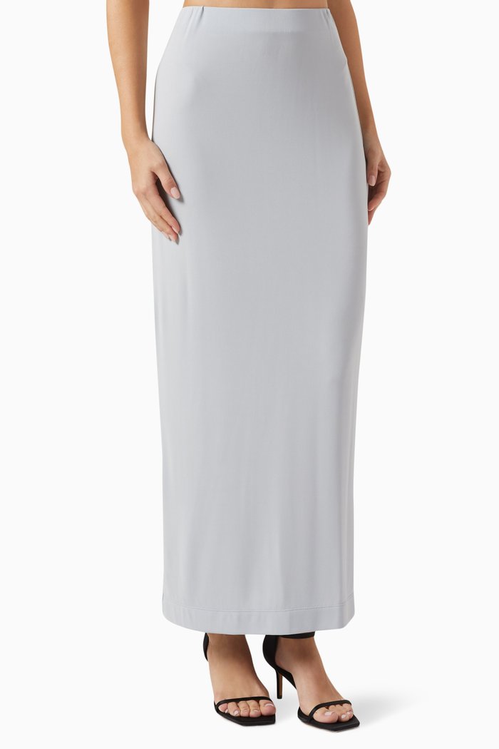 

Maxi Skirt in Viscose-jersey, Blue
