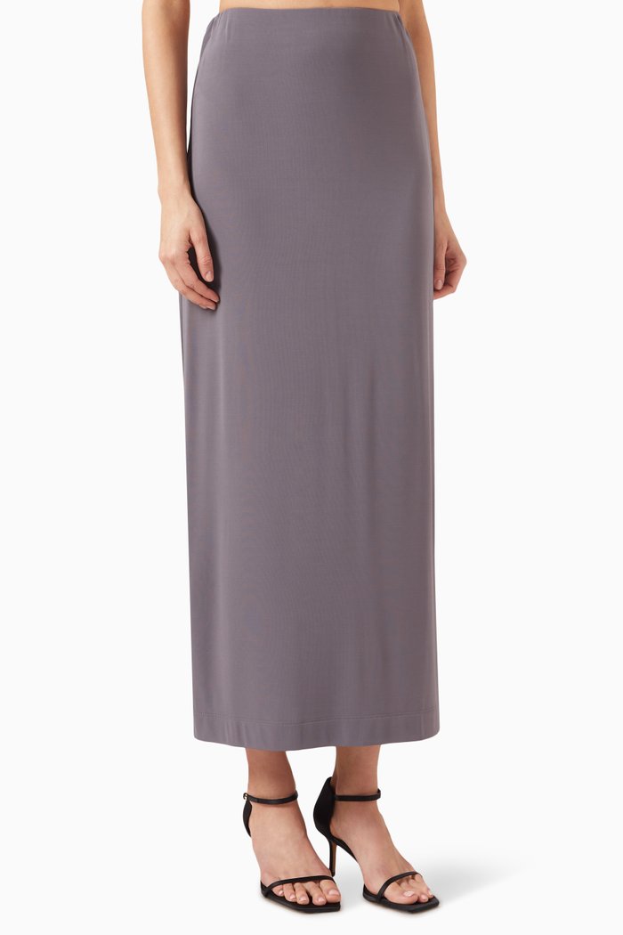 

Maxi Skirt in Viscose-jersey, Grey