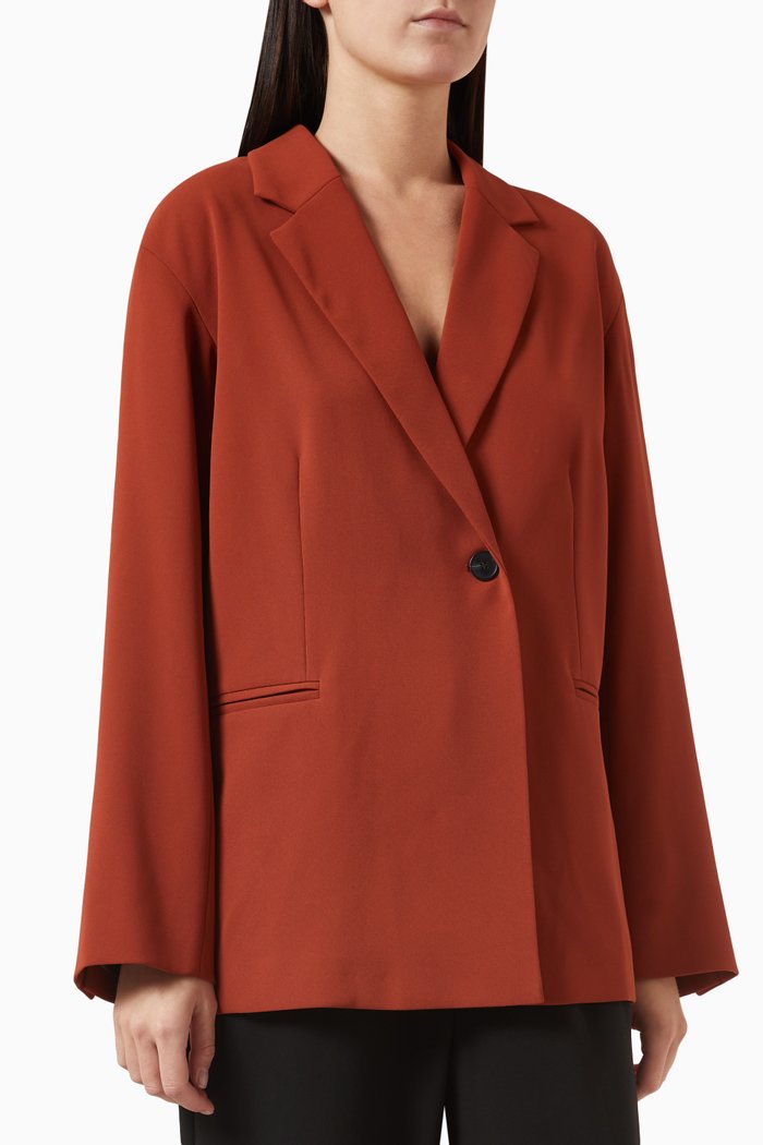 

Relaxed-fit Blazer in Crepe, Red