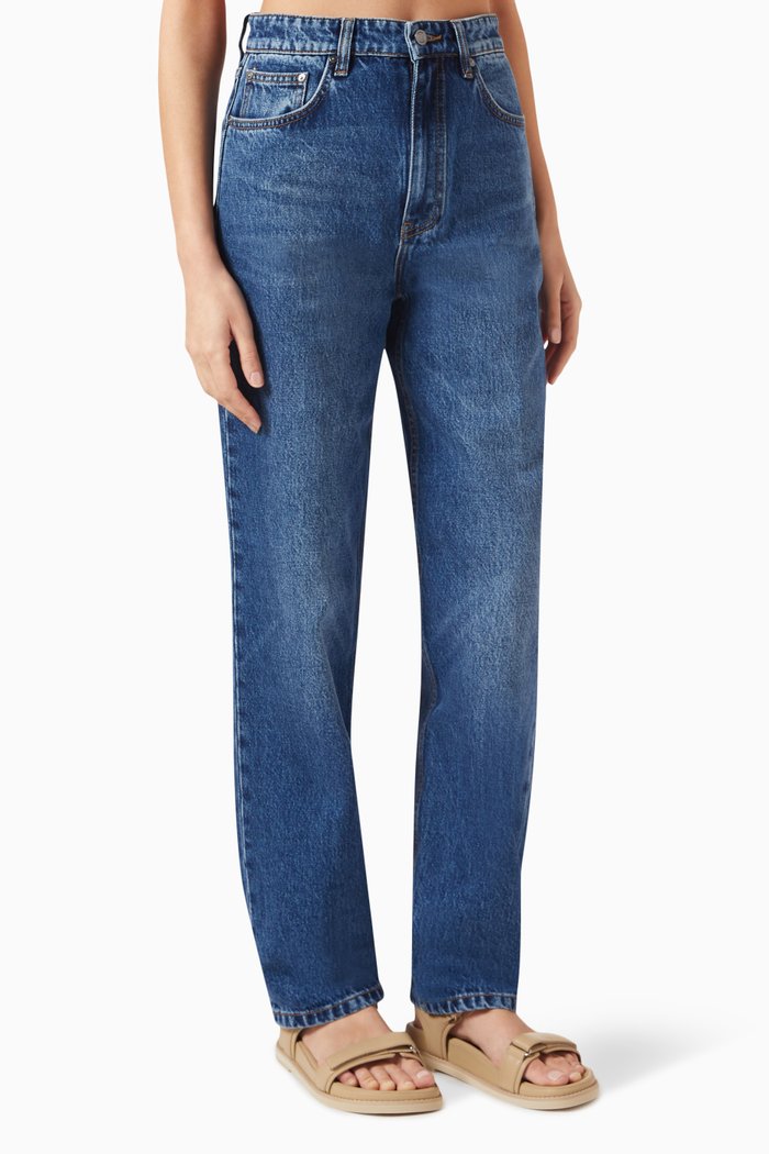 

315 High-rise Straight-leg Jeans in Denim, Blue