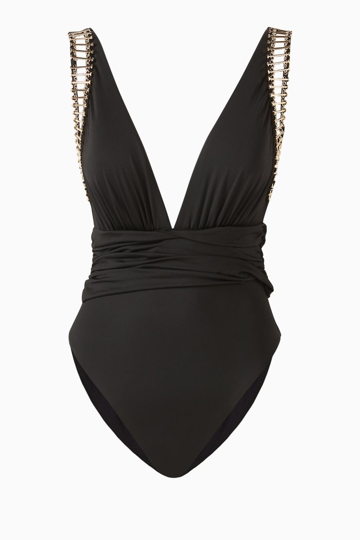 

Vendetta One-piece Swimsuit in Stretch-nylon, Black