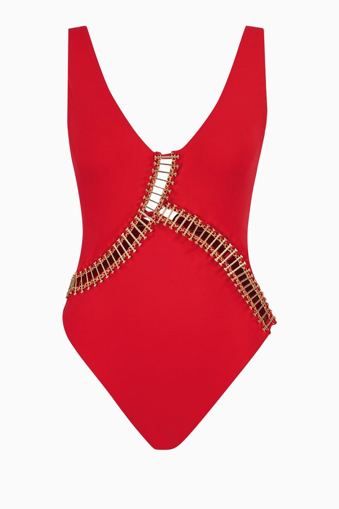 

Elixir One-piece Swimsuit in Stretch-nylon, Red