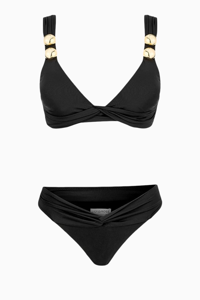 

Sole Bikini Set in Stretch-nylon, Black