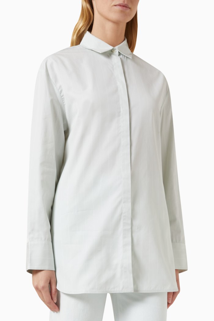 

Relaxed-fit Shirt in Cotton-lyocell, Orange