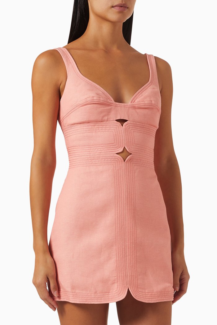 

Briar Mini Dress in Cotton-blend, Pink