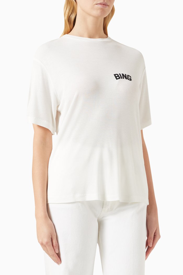 

Louis Hollywood Oversized T-shirt in Viscose, White