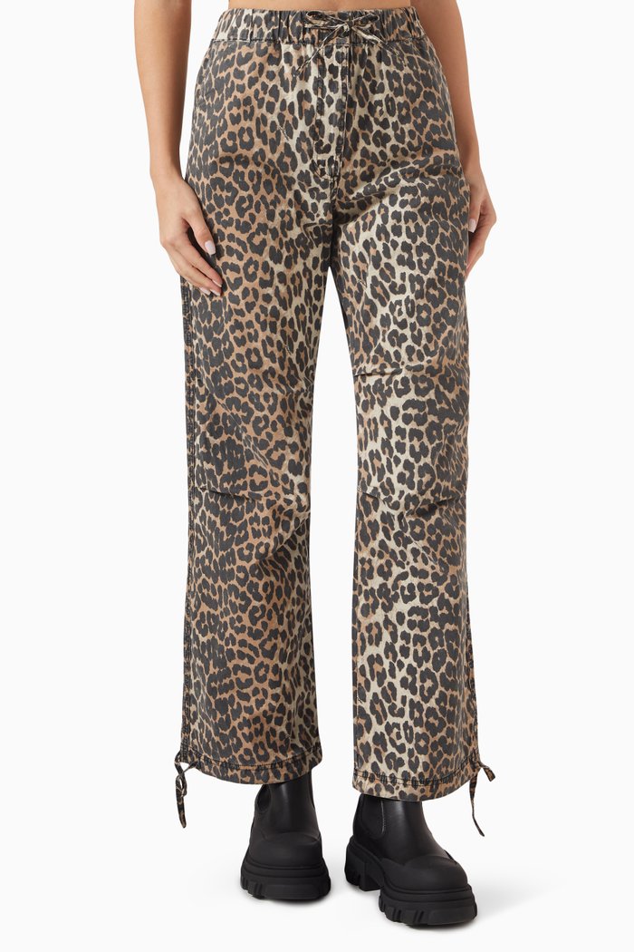 

Washed Drawstring Pants in Canvas, White