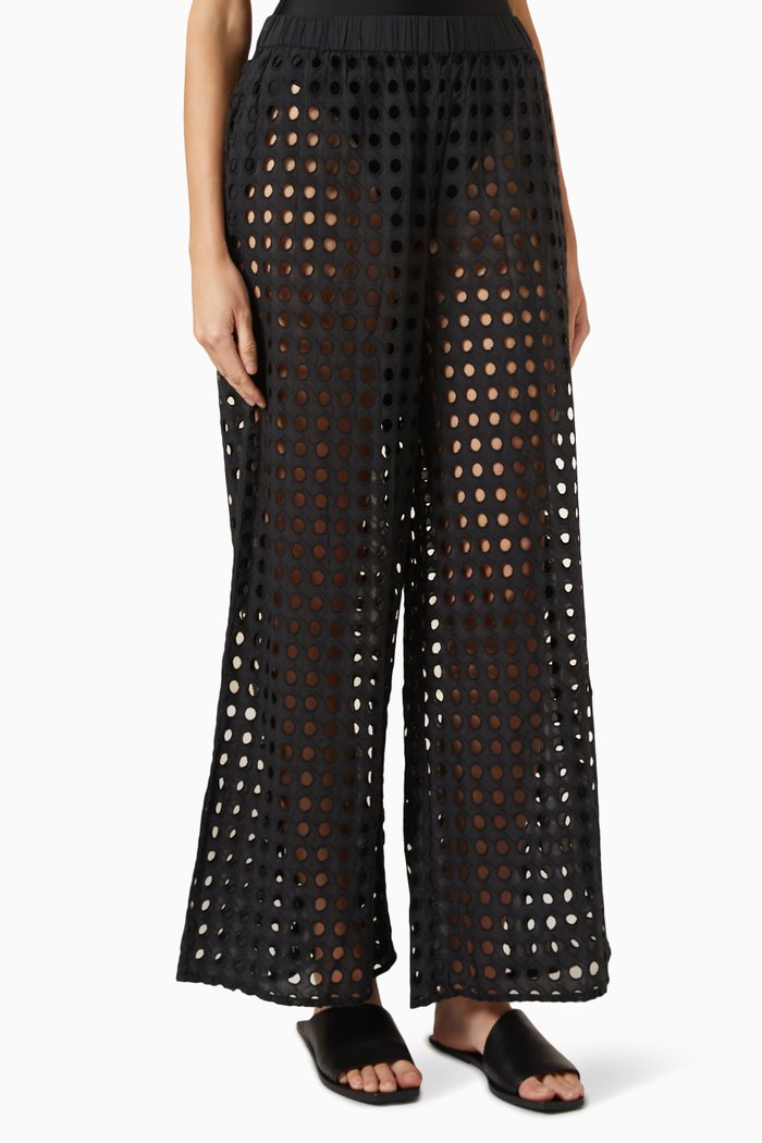 

The Delaney Pants in Linen, Black